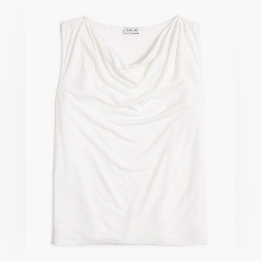 J.Crew Sleeveless cowlneck top Slim fit. NWT Size S Small